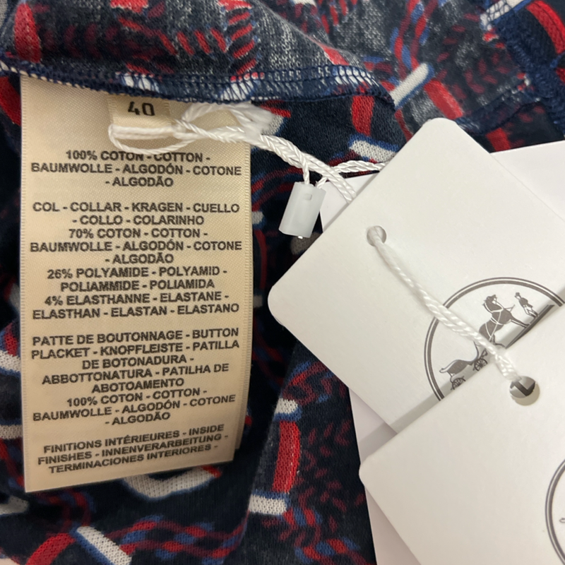 Hermès Women's Canoe Pattern Collar dress