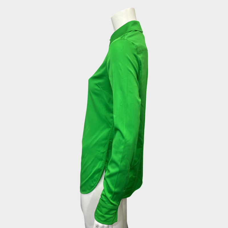 Stella Mccartney women's lime green button-down shirt