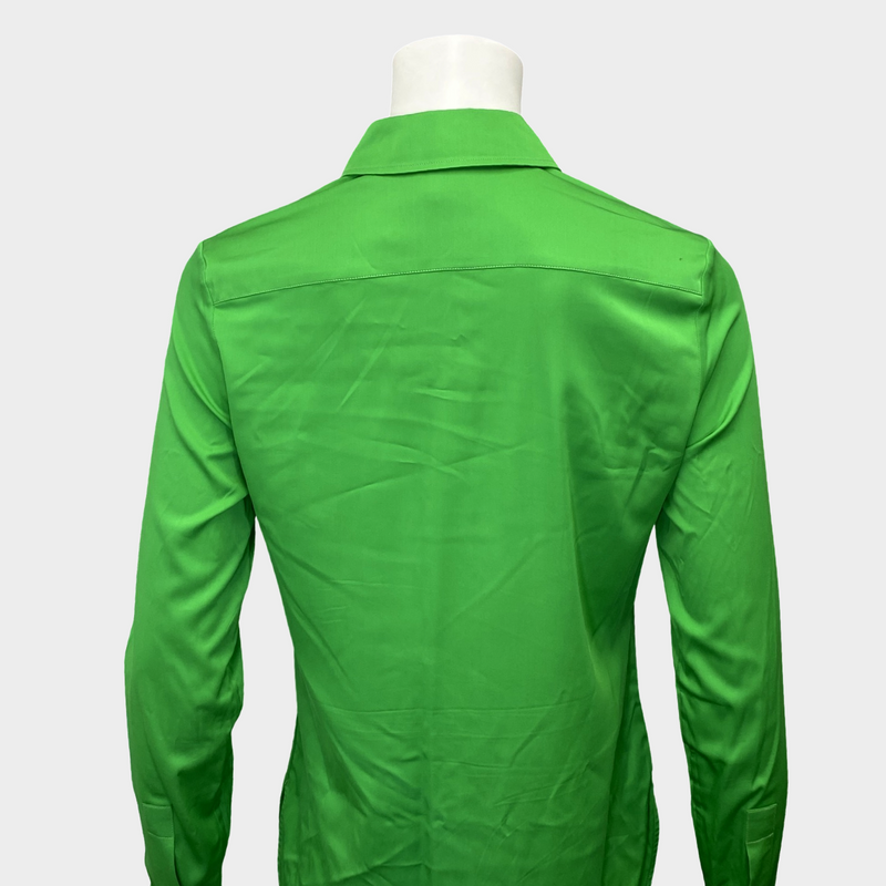 Stella Mccartney women's lime green button-down shirt