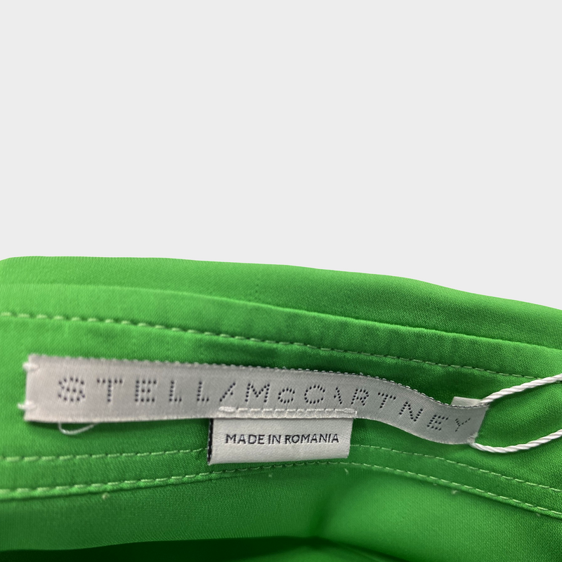 Stella Mccartney women's lime green button-down shirt