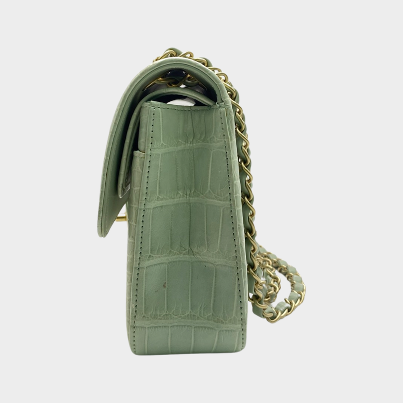 Chanel mint alligator medium 2.55 bag