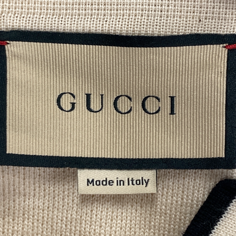 Gucci women's beige cotton long cardigan
