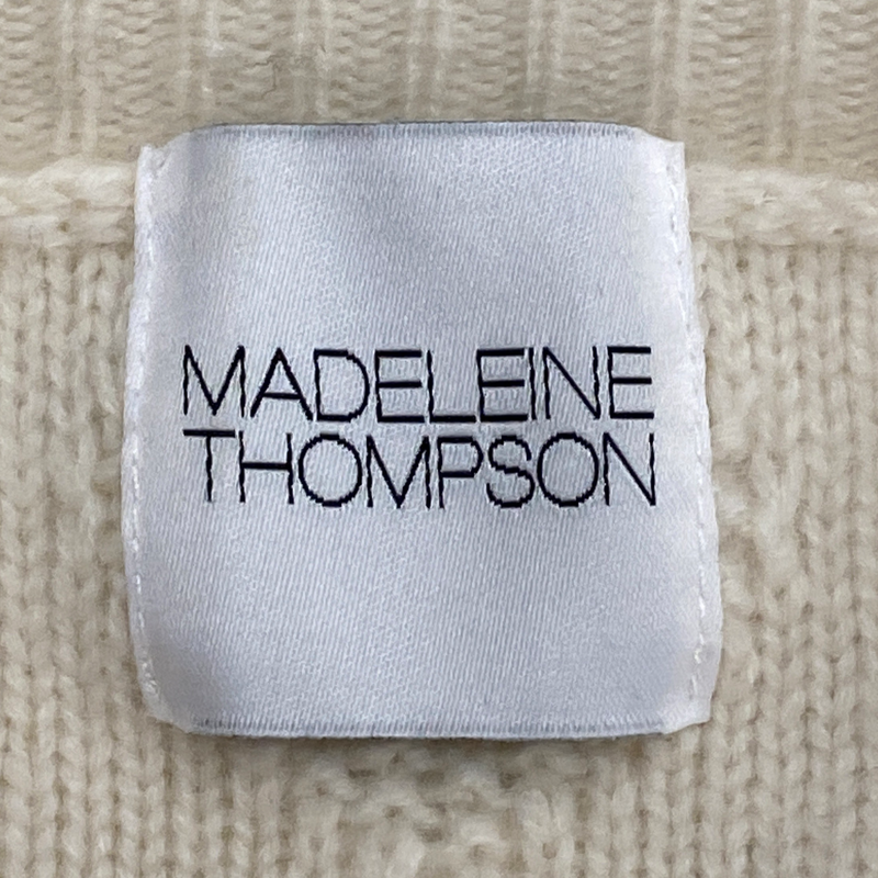 Madeleine Thompson women's ecru cashmere knitted jumper