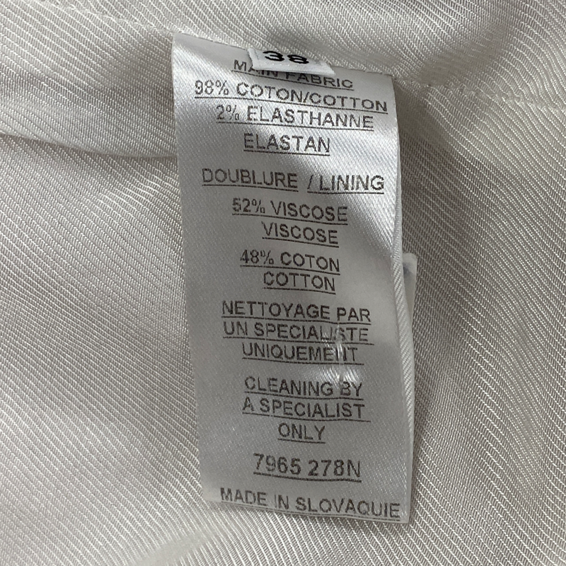Balmain women's beige cotton cropped jacket with gold buttons