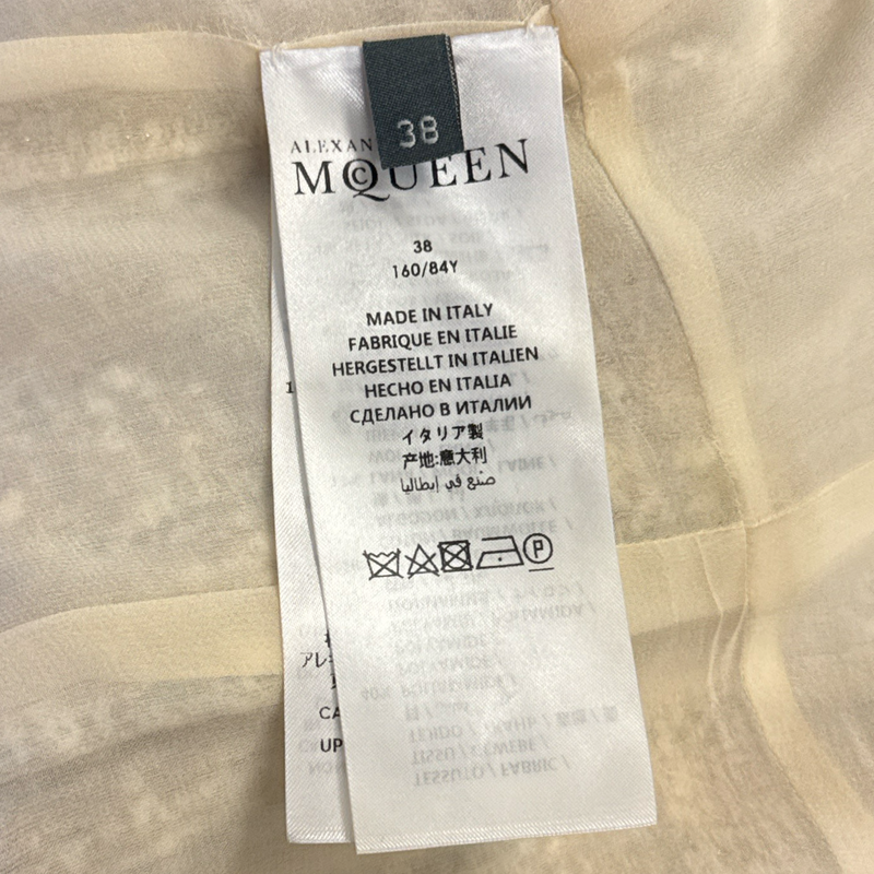 Alexander McQueen Beige Tweed Dress
