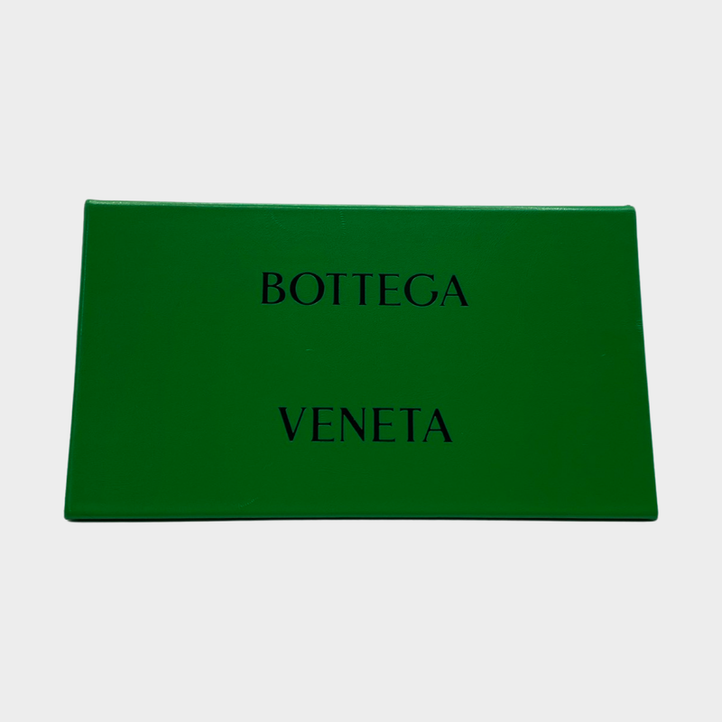Bottega Veneta women's brown clear gold detail sunglasses