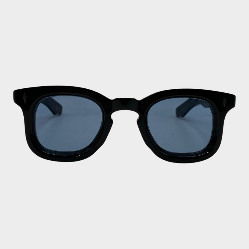 Jacques Marie Mage women's black sunglasses with blue lenses