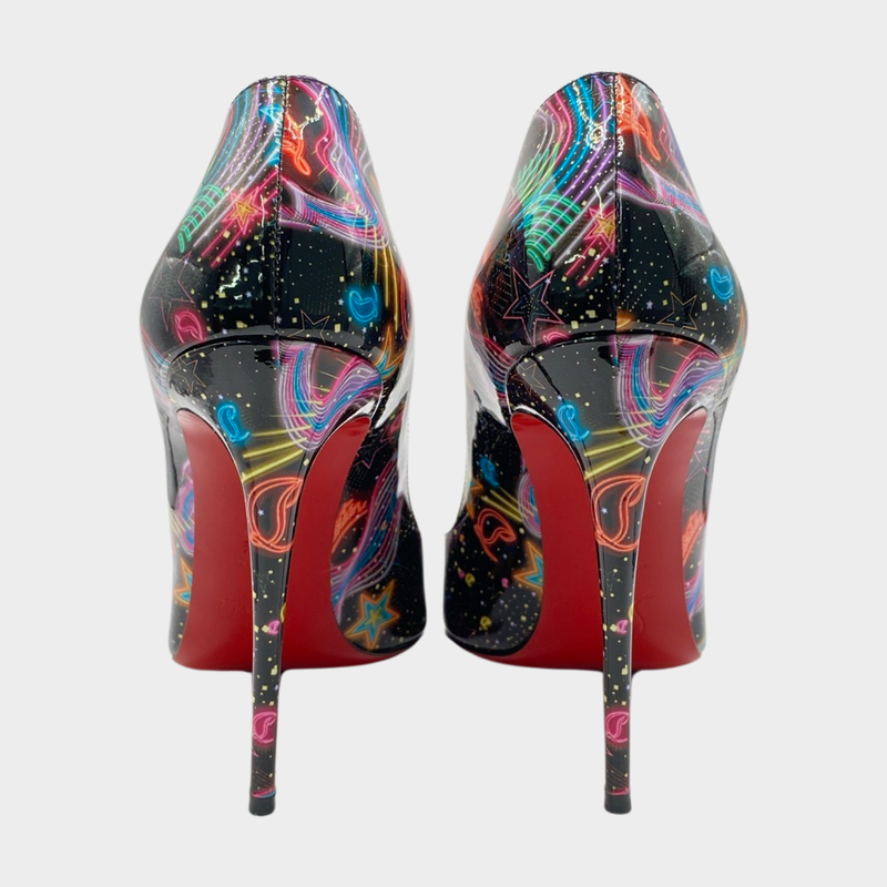 Christian Louboutin women's Hot Chick multicoloured patent leather heels