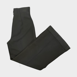 Racil women's black high-waist wide-leg polyester trousers