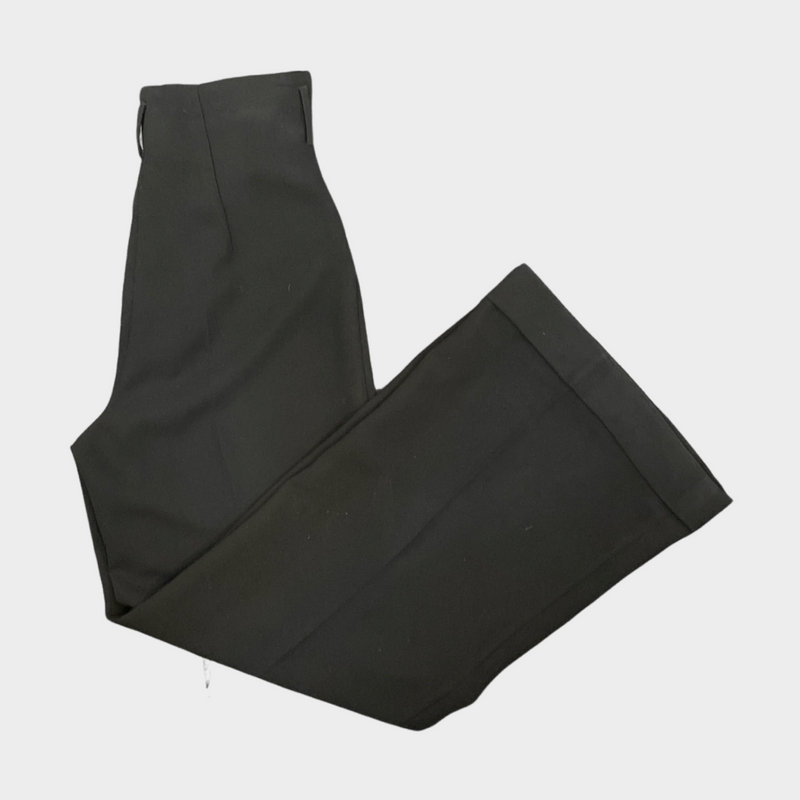 Racil women's black high-waist wide-leg polyester trousers