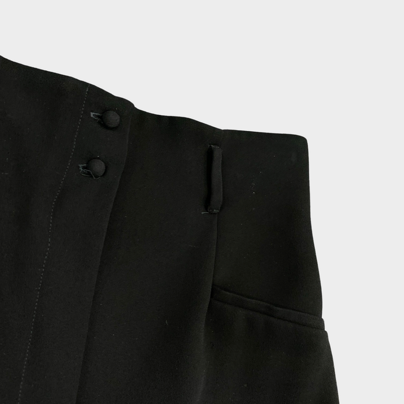Racil women's black high-waist wide-leg polyester trousers