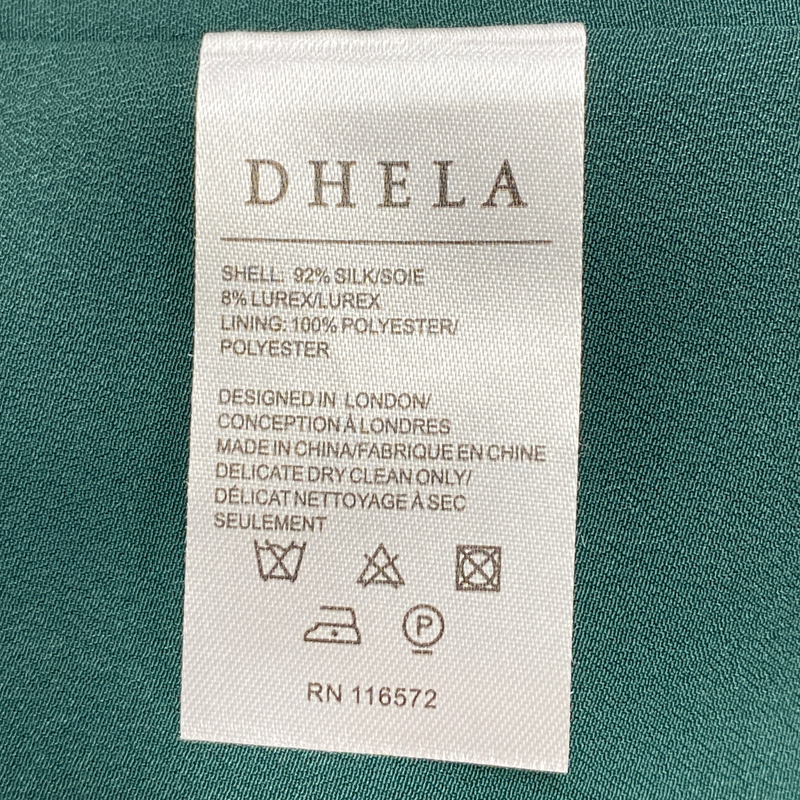 Dehla women's multicoloured and metallic silk kaftan