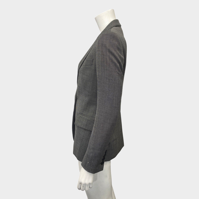 Stella Mccartney women's grey woolen suit set of jacket and trousers