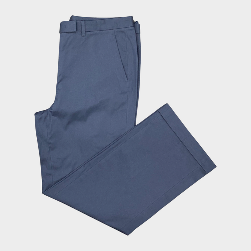 Loro Piana women's navy cotton lightweight trousers