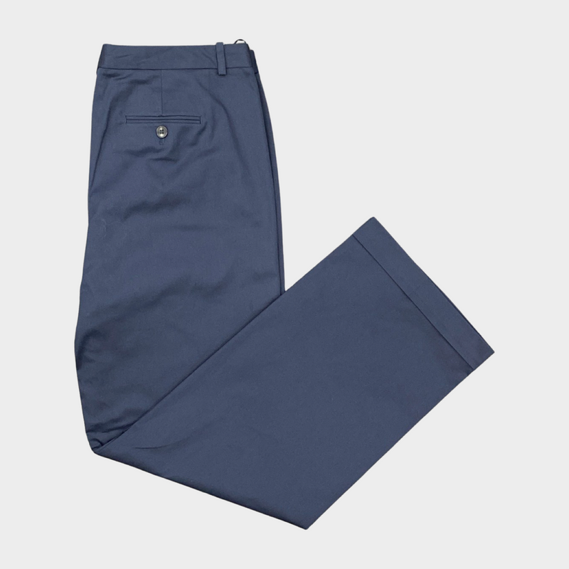 Loro Piana women's navy cotton lightweight trousers