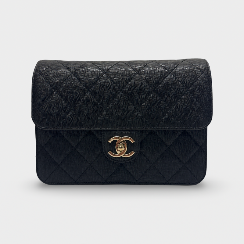 Chanel Women's Black Grained leather Handbag