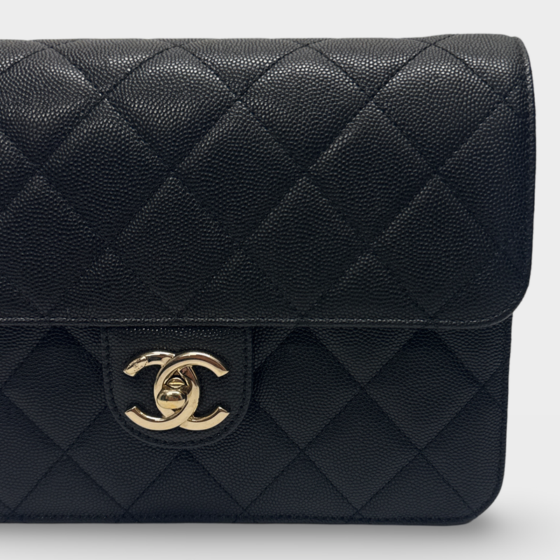 Chanel Women's Black Grained leather Handbag