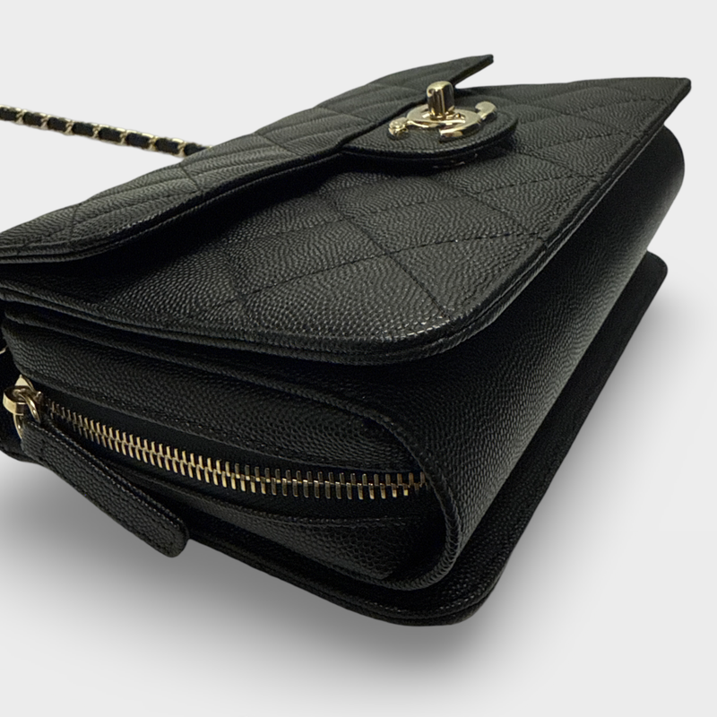 Chanel Women's Black Grained leather Handbag