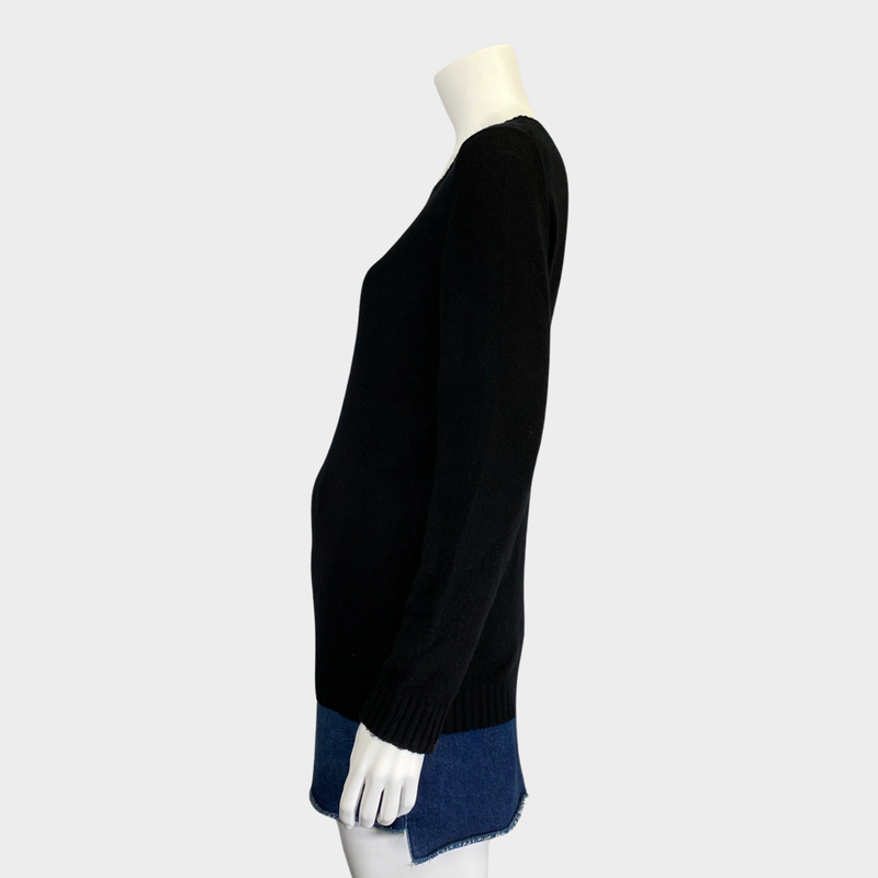 Battistoni women's black cashmere knit jumper