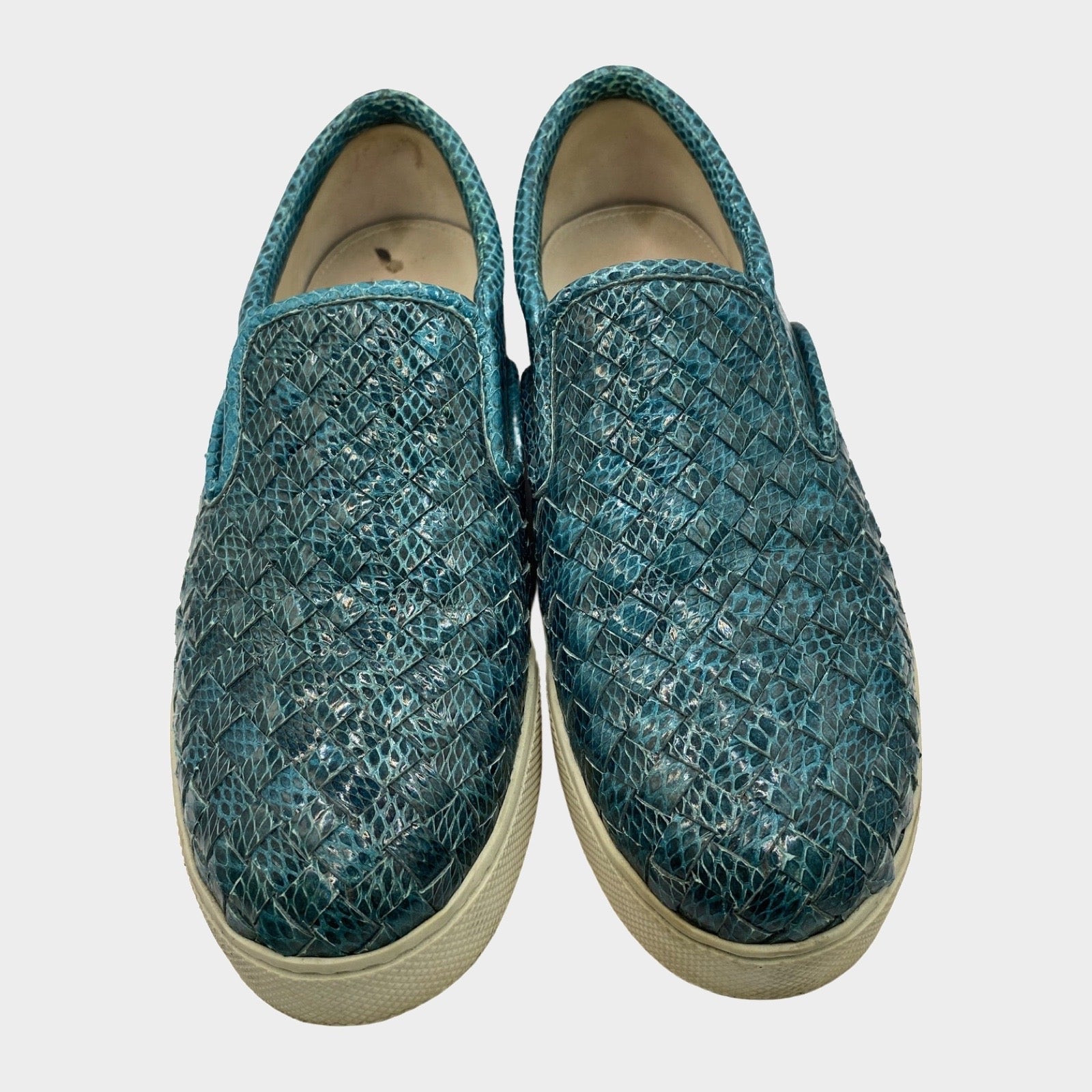 【送料&関税込】Bottega Veneta Leather Slip-on Sawyer leather slip-on sneakers in black - Bottega Veneta