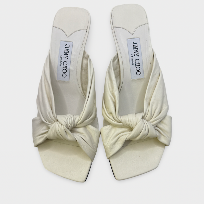 Jimmy Choo Women's White Heeled sandals