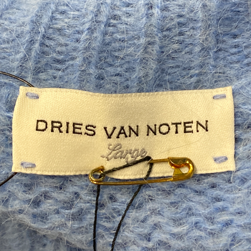 Dries Van Noten women's blue alpaca jumper