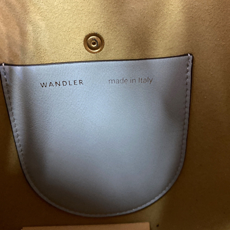 Wandler women's baby blue leather egg shoulder handbag