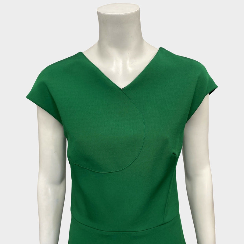 Victoria Beckham green mid-length sleeveless dress