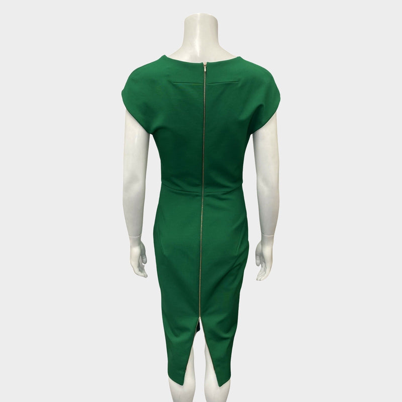Victoria Beckham green mid-length sleeveless dress
