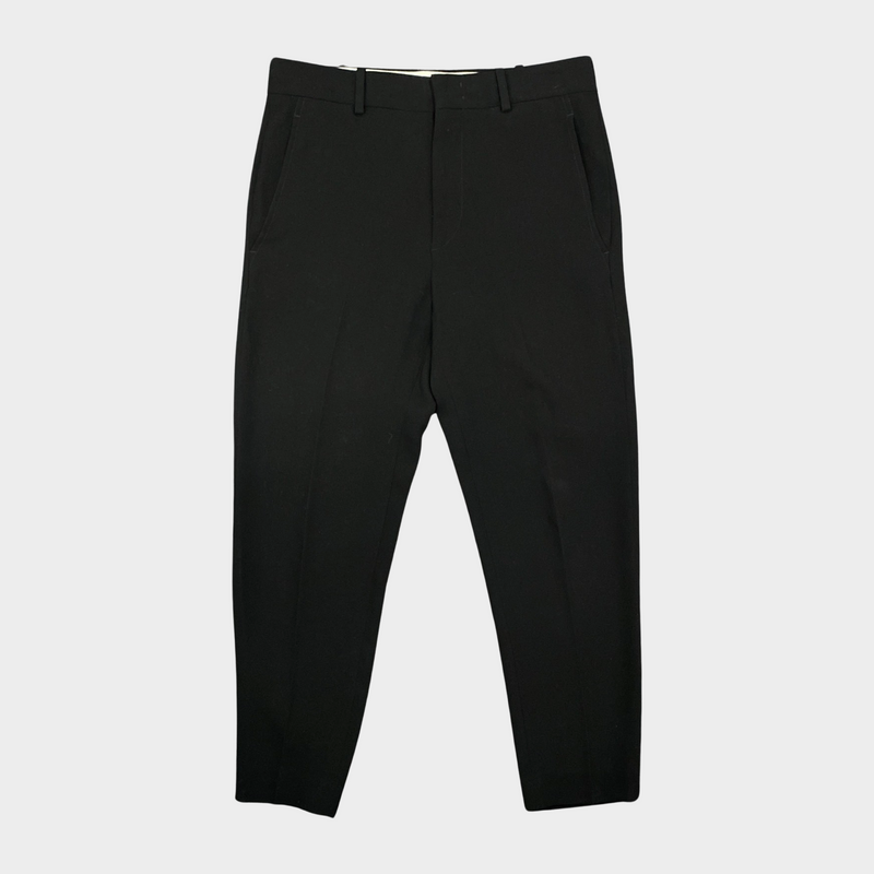 Isabel Marant women's black tapered leg trousers
