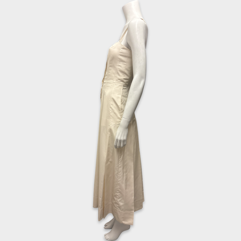 GABRIELA HEARST Cream silk dress