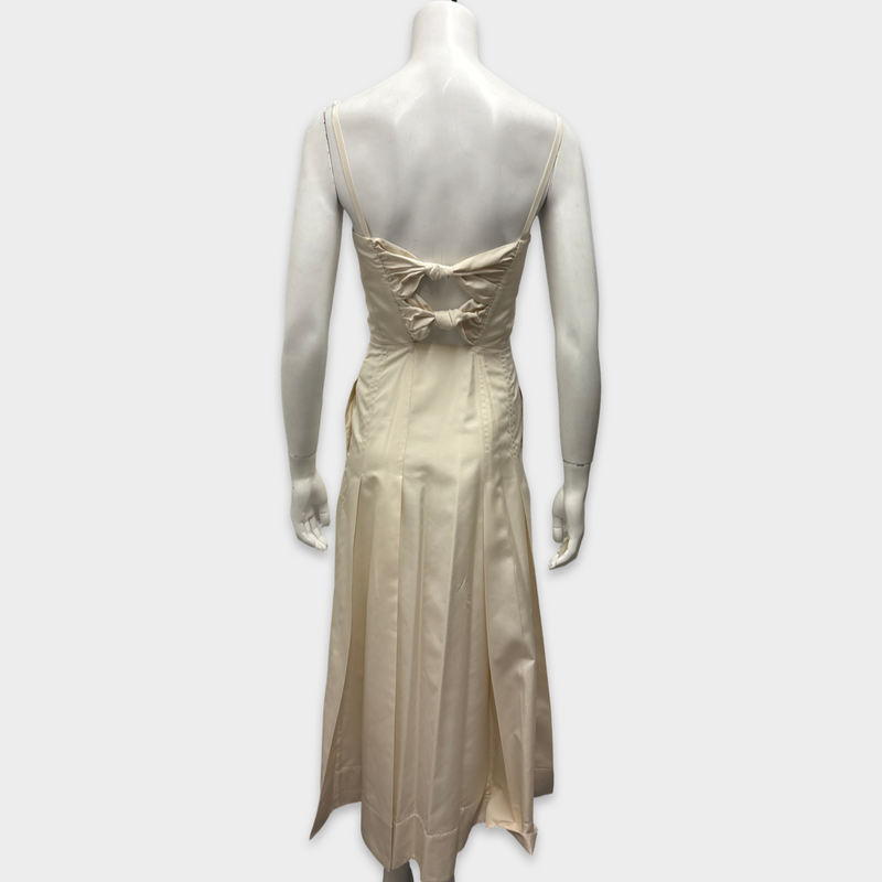 GABRIELA HEARST Cream silk dress
