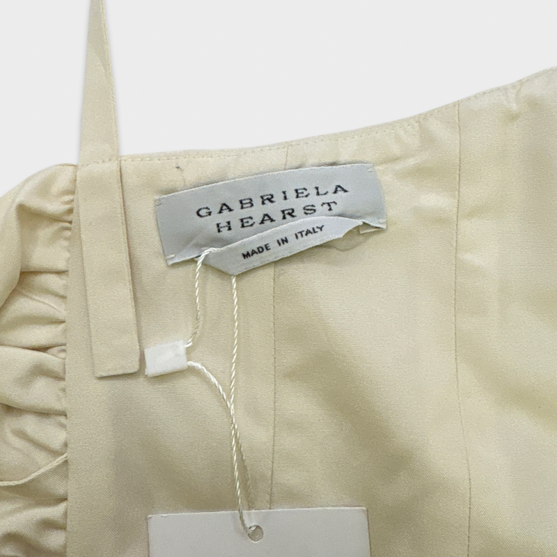 GABRIELA HEARST Cream silk dress