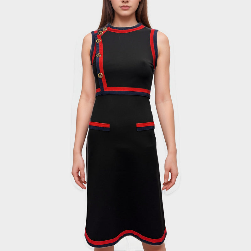 Gucci navy mini dress