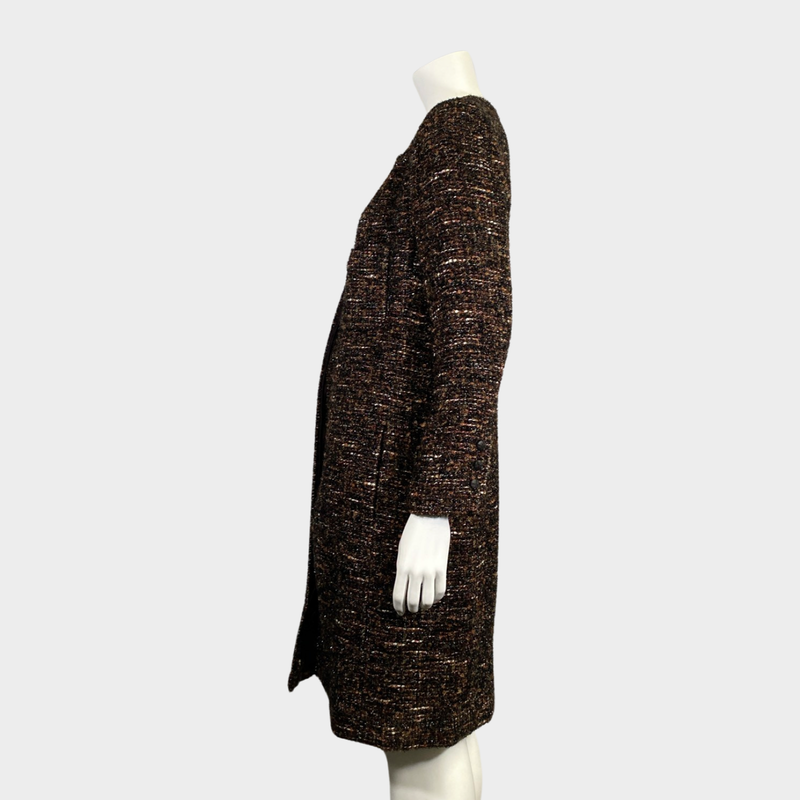 Chanel women's brown tweed jacket