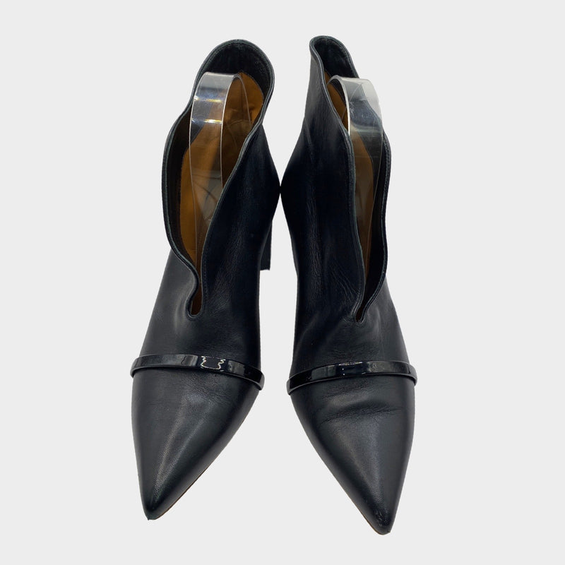 Malone Souliers black leather ankle boots
