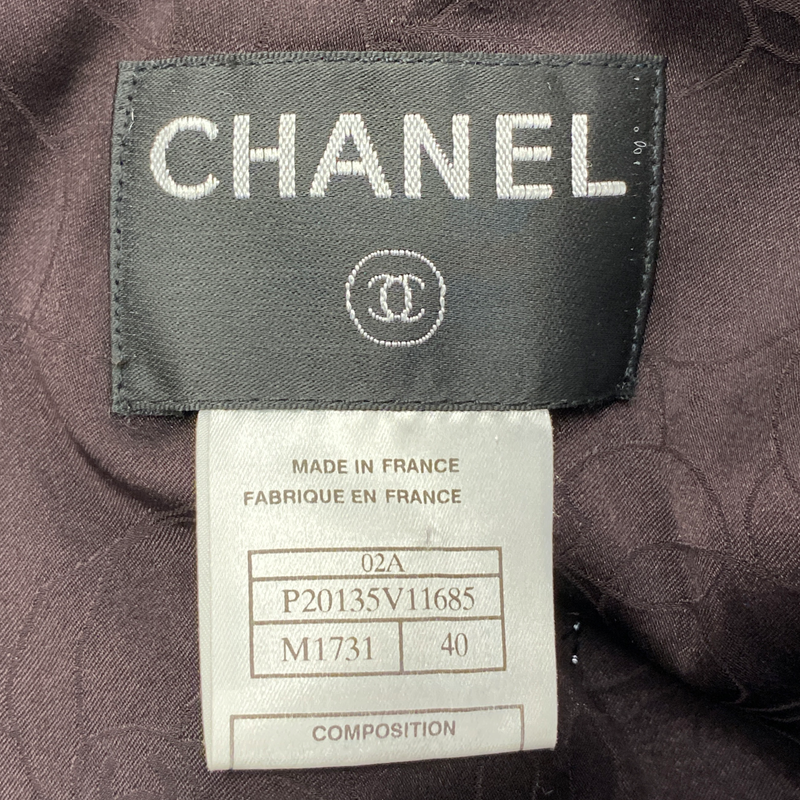Chanel women's brown tweed jacket