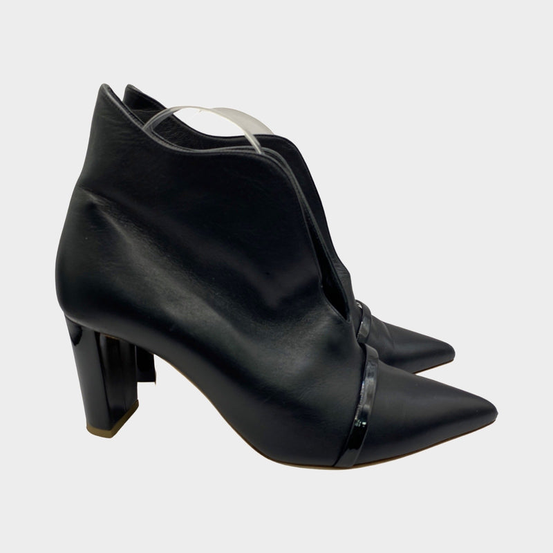 Malone Souliers black leather ankle boots