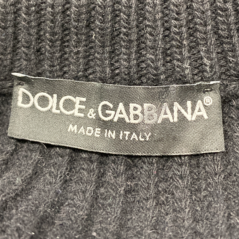 Dolce&Gabbana women's black and white logo jumper