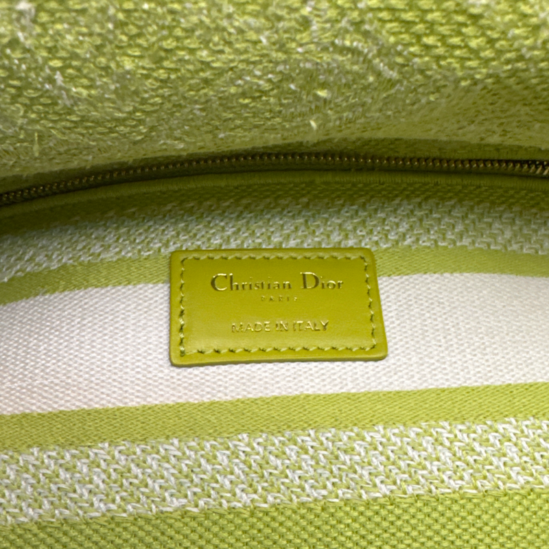 Christian Dior Women's Lady D-Lite Green Cloth Bag