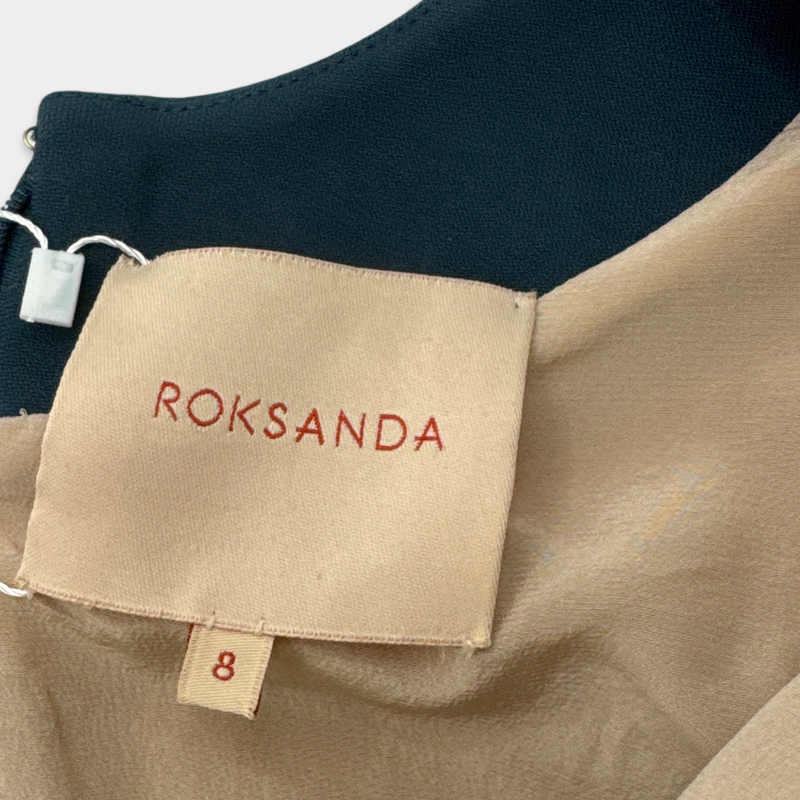 Roksanda Women's Teal Dress With Bell Sleeves And Bows