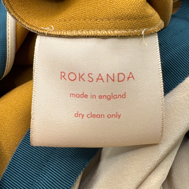 Roksanda Women's Teal Dress With Bell Sleeves And Bows