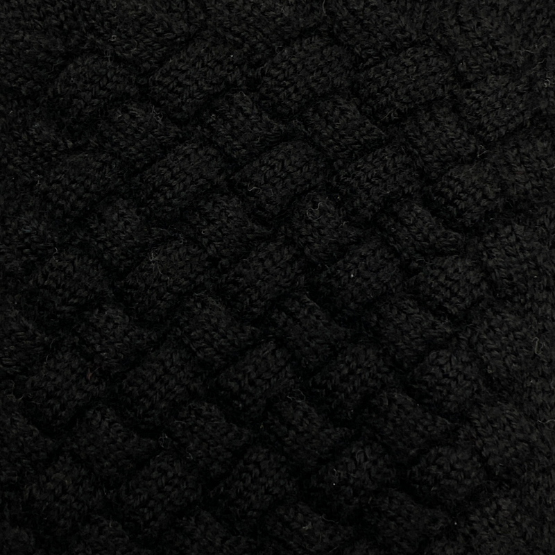 Bottega Veneta women's black wool gloves