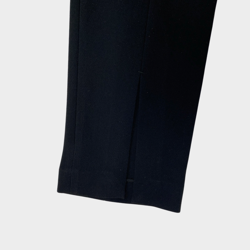 The Row Thilde black trousers with leg slit