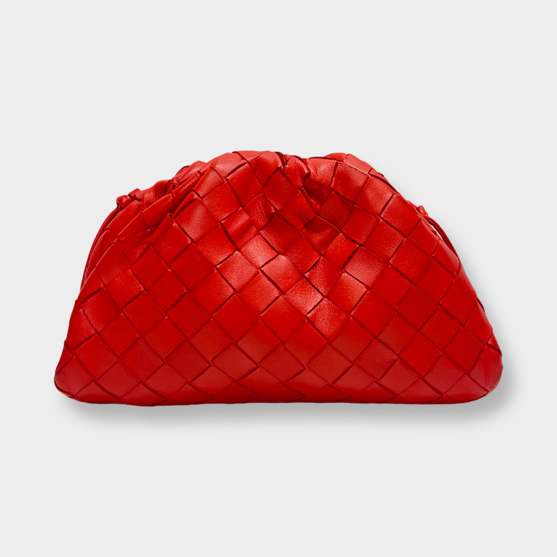 Bottega Veneta Women's Red Leather Clutch