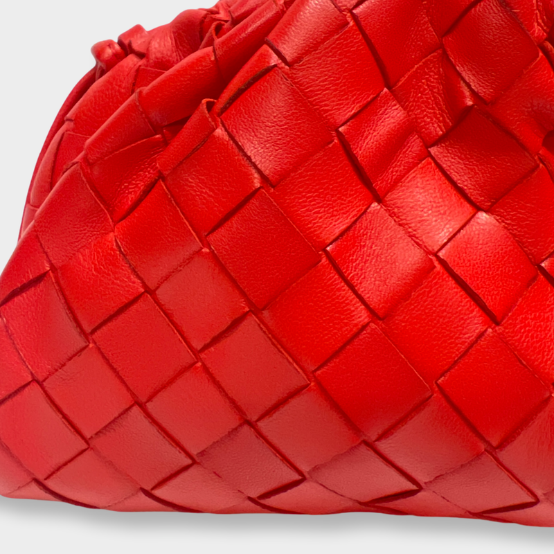 Bottega Veneta Women's Red Leather Clutch
