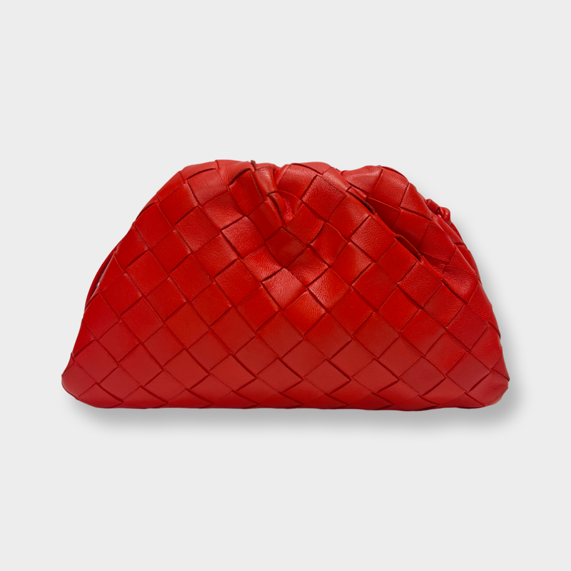 Bottega Veneta Women's Red Leather Clutch