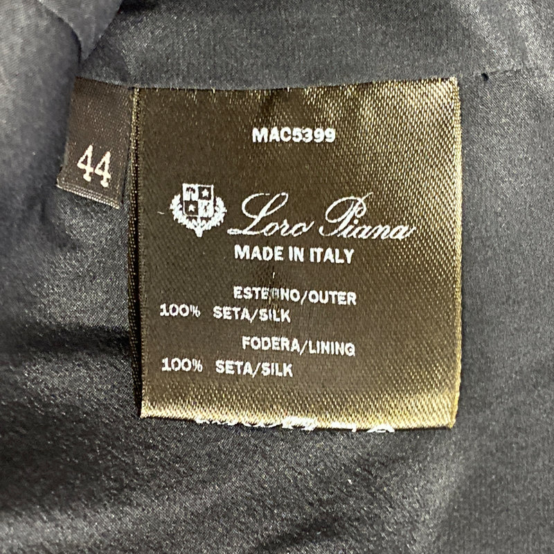 Loro Piana women's dark green silk jacket