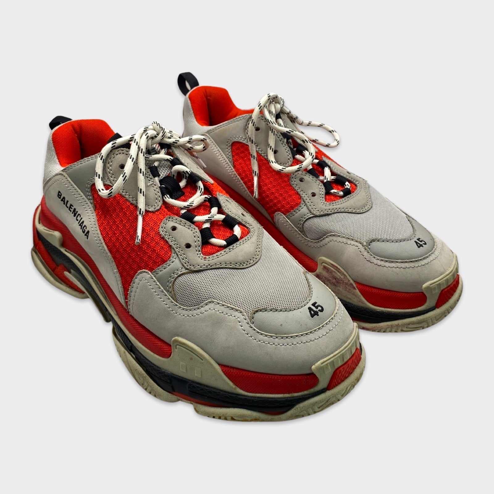 Balenciaga men s Triple S red and grey sneakers Loop Generation