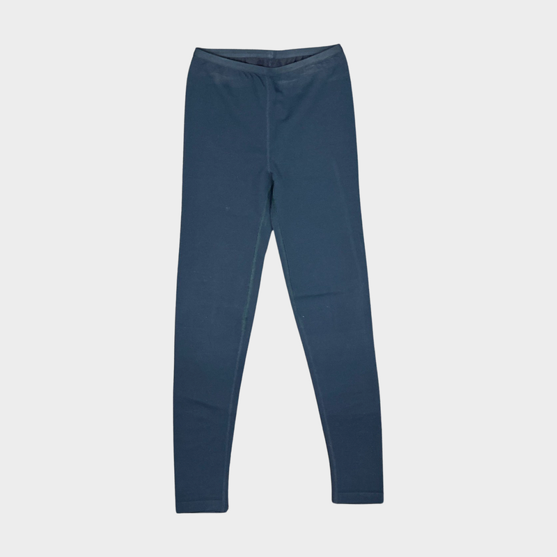 Alaia women's blue elasticated leggings